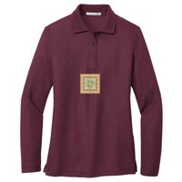 Ladies Silk Touch™ Long Sleeve Polo Thumbnail